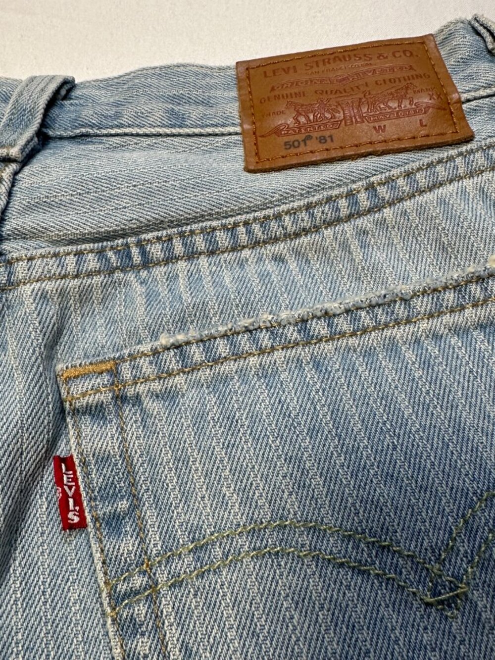 Levi's Premium 501 '81 High Rise Straight Jeans - Light Wash